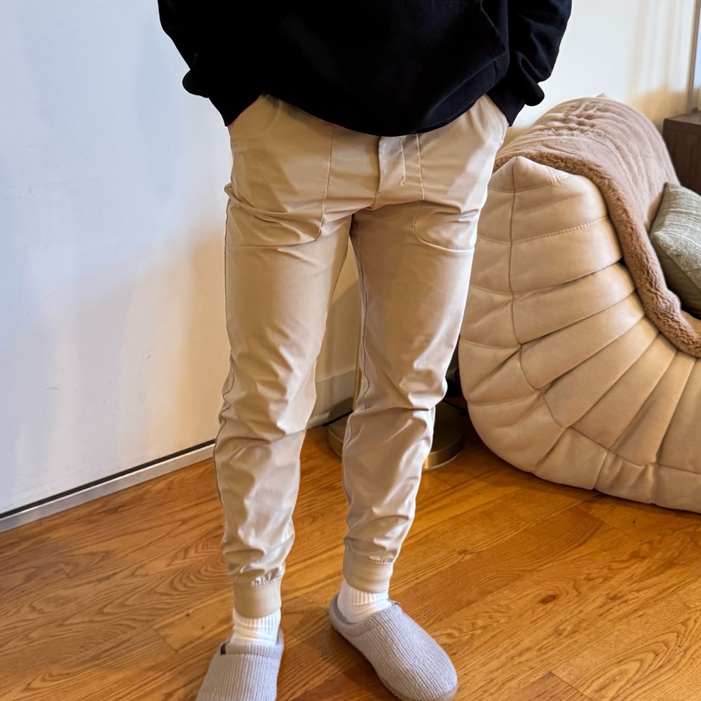 Men's Khaki Lululemon Joggers - Picture 1 of 8